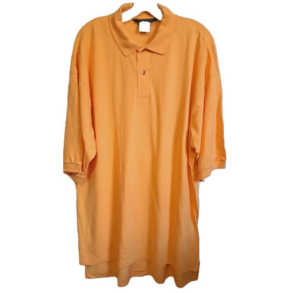 Outer Banks Men's 2XL Orange Short Sleeve Polo Golf Shirt FLAW - SEE PHOTOS!!